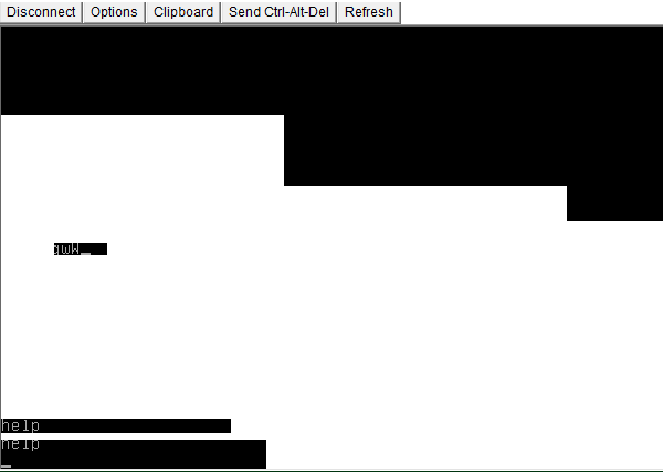 The only thing I can get up on VNC